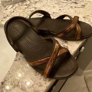 Crocs brown sandals